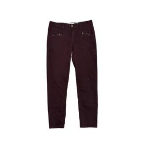 Democracy Jeans Women's 6 Ab Technology Maroon Skinny Stretch Denim